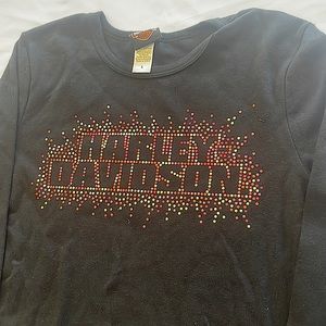 Harley Davidson Gateway to the West St Louis, Mo. Sz Large Black Long Sleeve!!!!